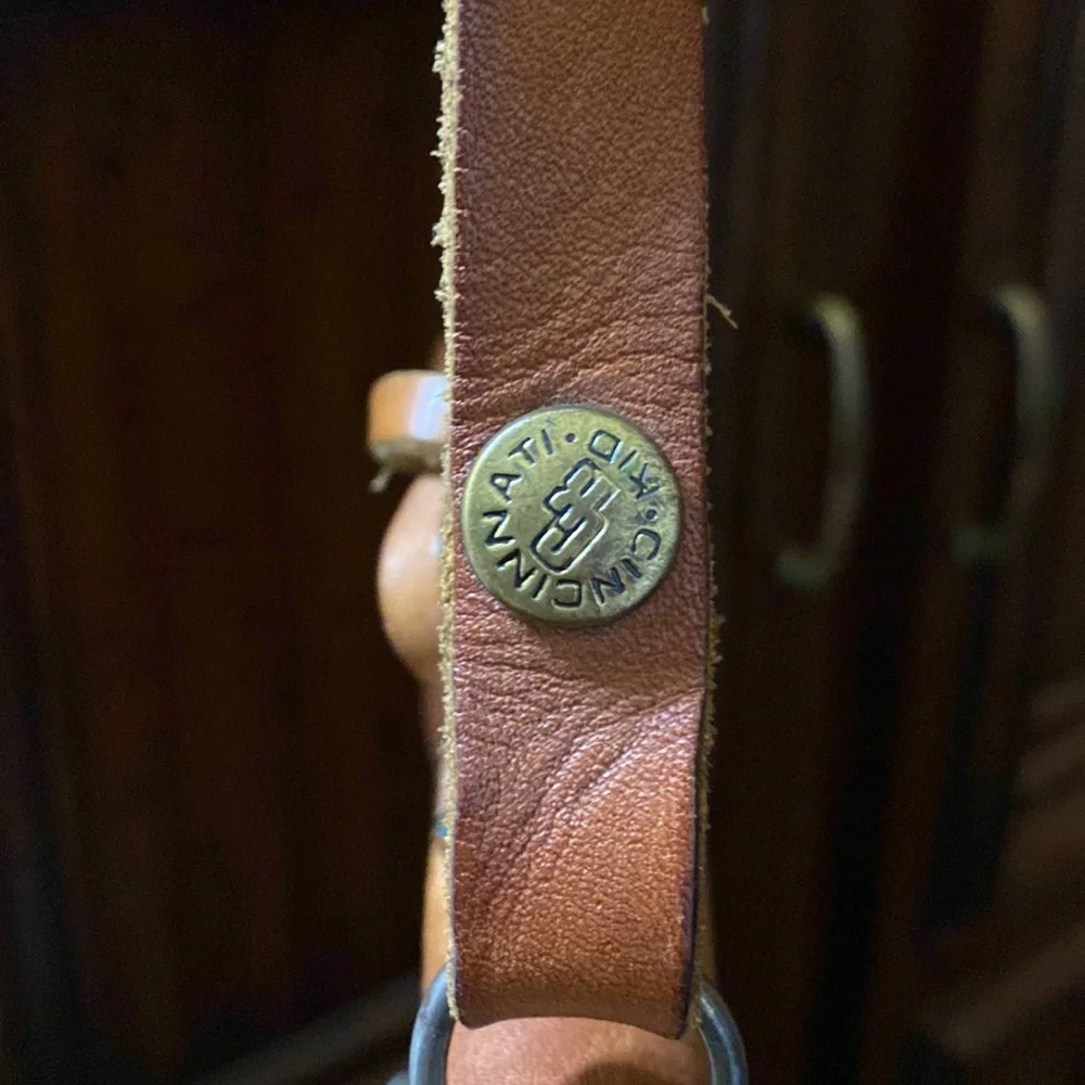 1970’s tooled leather, purse. Hand tooled Made of genuine leather. - Picture 8 of 10